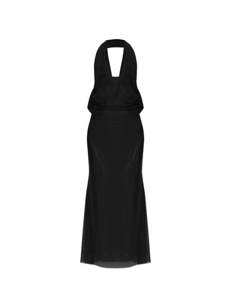  Bond-eye Alessia Halter-neck Midi Dress - Black 