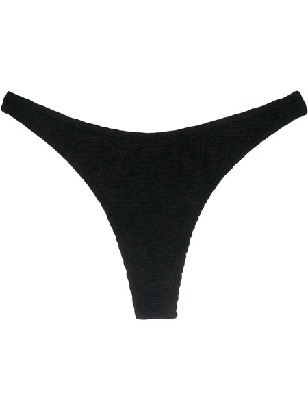  Bond-eye Bound Seersucker Bikini Bottoms - Black 
