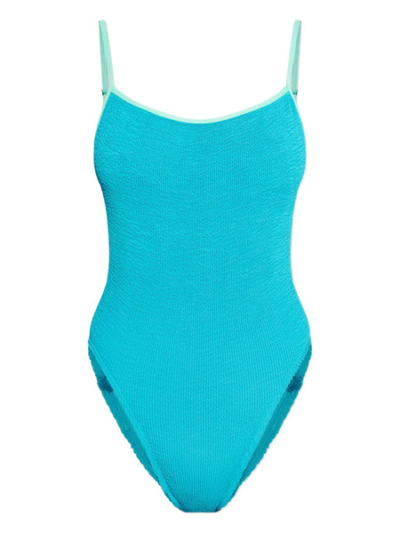  Bond-eye Contrast Swimsuit - Blue 