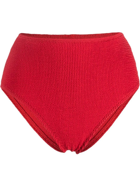  Bond-eye High-waisted Bikini Bottoms - Red 