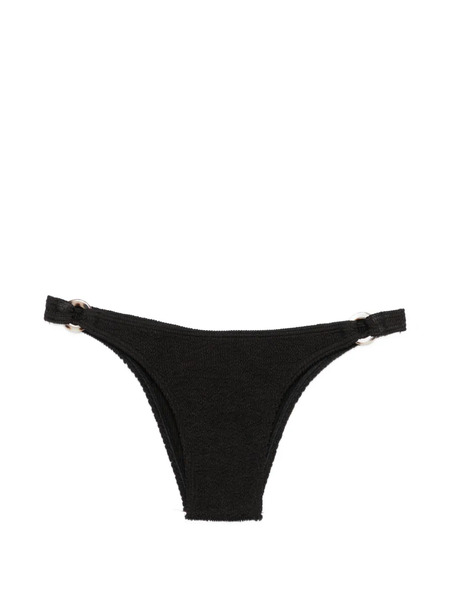  Bond-eye Ring-detail Bikini Bottoms - Black 