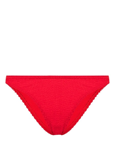  Bond-eye Scene Seersucker Bikini Bottoms - Red 