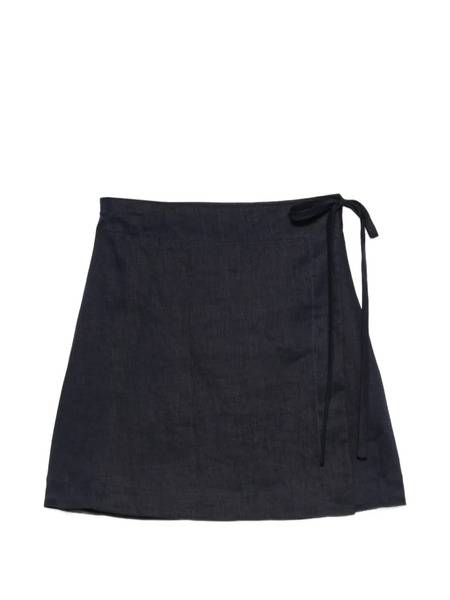  Bondi Born Tie Detail Mini Skirt - Blue 