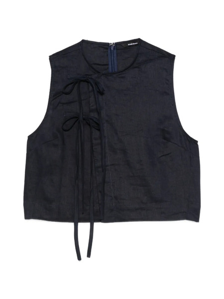  Bondi Born Tie Detail Sleeveless Top - Blue 