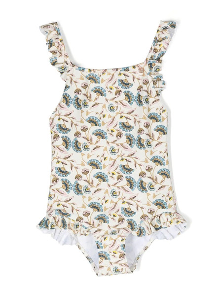  Bonpoint Acapulco Floral-print Swimsuit - Yellow 