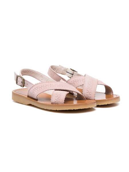  Bonpoint Akin Suede Sandals - Pink 