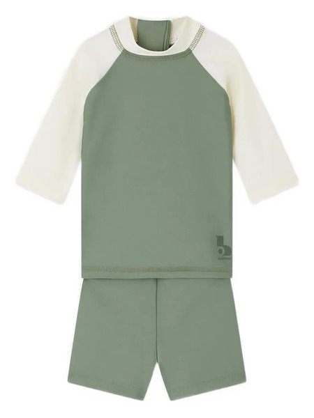  Bonpoint Aldwin Uv Raglan-sleeve Swimsuit - Green 