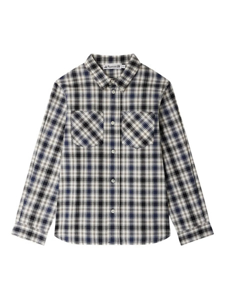  Bonpoint Altman Checked Pocket Shirt - Blue 