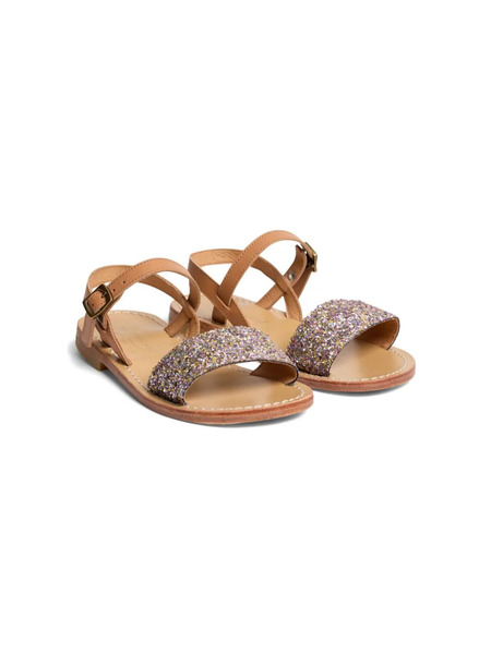  Bonpoint Apis Glitterly Sandals - Pink 