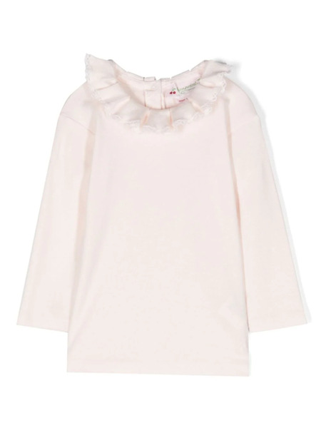  Bonpoint Billa Ruffle-detail T-shirt - Pink 
