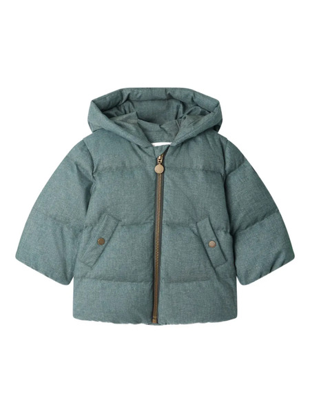  Bonpoint Bozen Hooded Quilted Coat - Green 