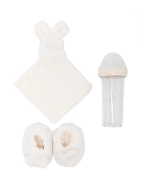  Bonpoint Bunny Blanket Set - White 