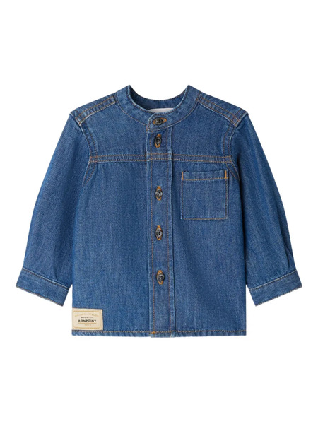  Bonpoint Button-fastening Denim Shirt - Blue 