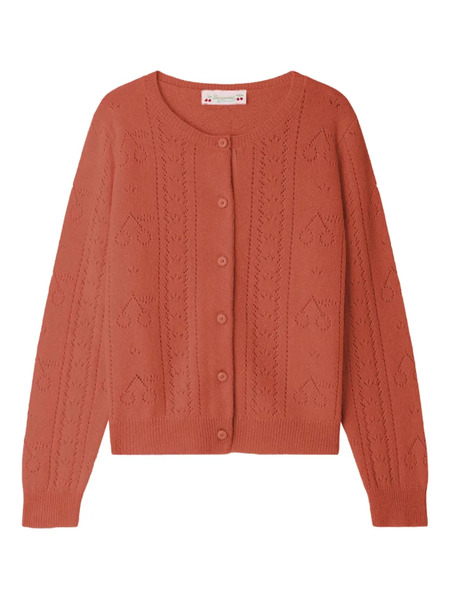  Bonpoint Button-up Cardigan - Orange 