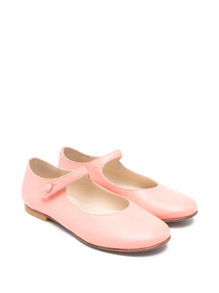  Bonpoint Buttoned Strap Ballet Flats - Pink 