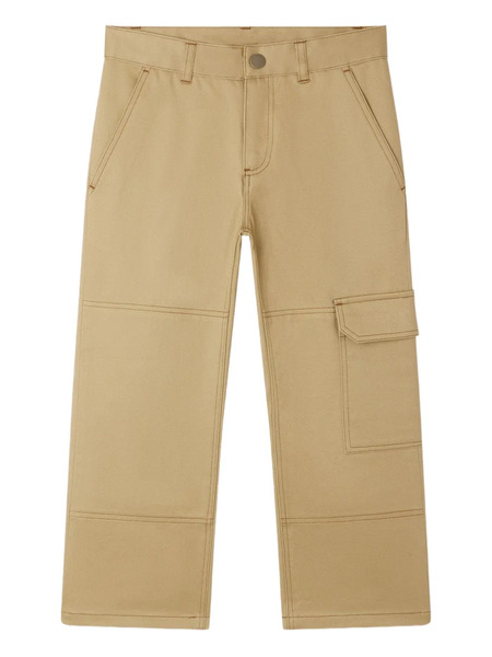  Bonpoint Cargo-pocket Cotton Trousers - Neutrals 