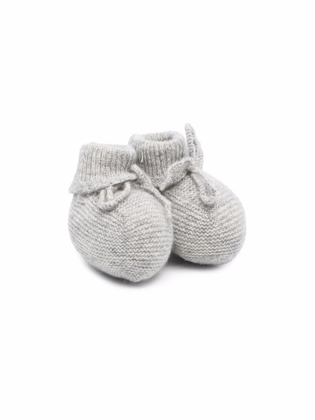  Bonpoint Cashmere Knit Pre-walkers - Grey 