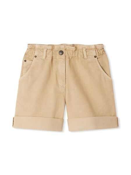  Bonpoint Cathy Straight-leg Shorts - Neutrals 
