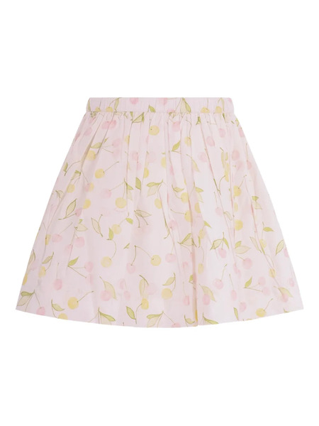  Bonpoint Cherry-print Mini Skirt - Pink 