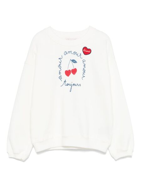  Bonpoint Cherry-print Sweatshirt - White 