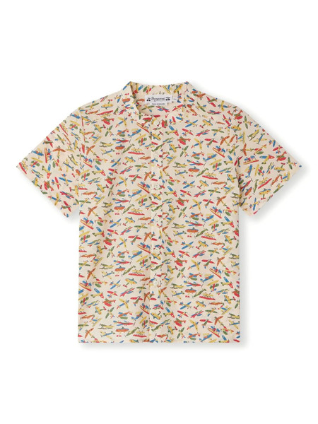  Bonpoint Connor Cotton Shirt - Neutrals 