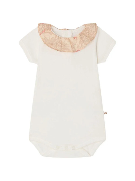  Bonpoint Contrast Collar Body - White 
