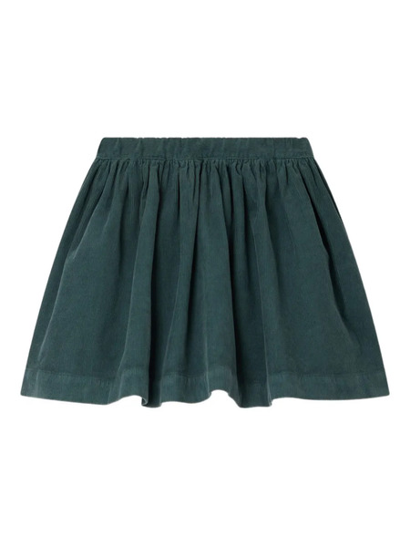  Bonpoint Corduroy Gathered Skirt - Green 