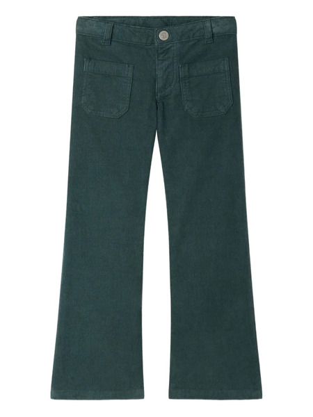  Bonpoint Corduroy Patch-pocket Trousers - Green 