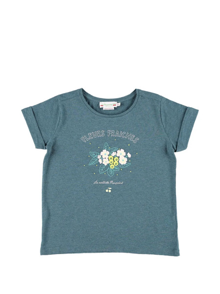  Bonpoint Cyana Flower-print T-shirt - Blue 