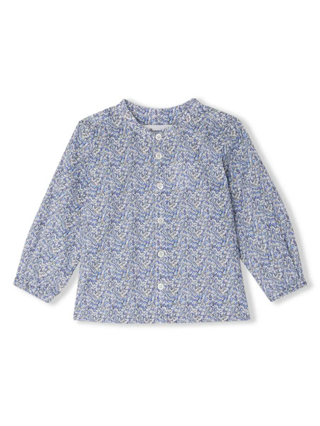  Bonpoint Daho Organic-cottont Blouse - Blue 