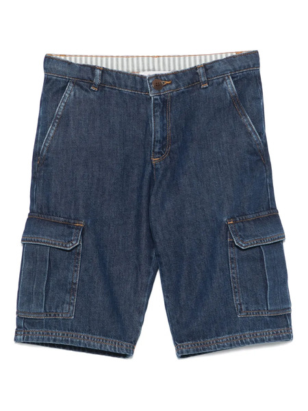  Bonpoint Denim Shorts - Blue 