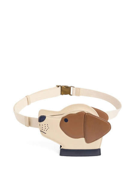  Bonpoint Dog-shaped Leather Belt Bag - Neutrals 