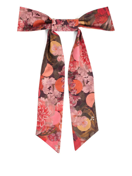  Bonpoint Domina Floral-print Bow Hair Accessory - Pink 
