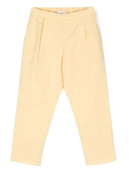  Bonpoint Elastic-waist Chino Trousers - Yellow 