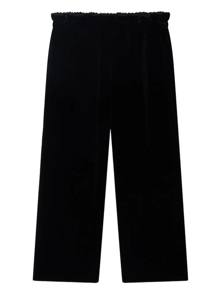  Bonpoint Elastic-waist Velvet Trousers - Black 