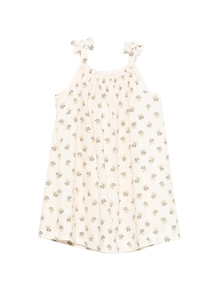  Bonpoint Eloise Floral Tie Dress - Neutrals 