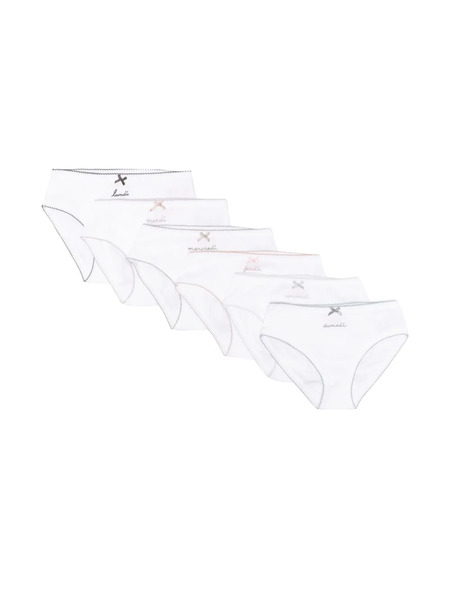  Bonpoint Embroidered Briefs (set Of Seven) - White 