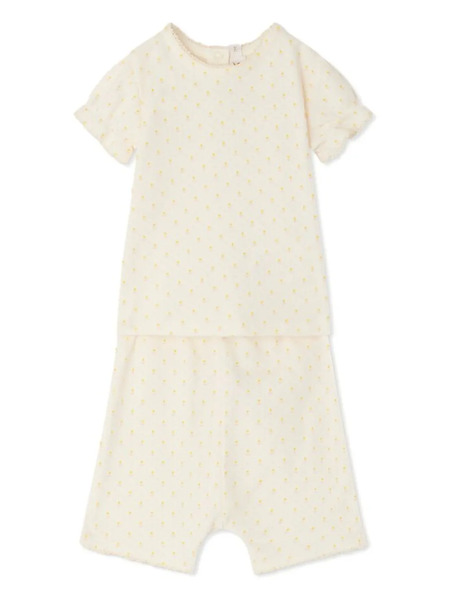  Bonpoint Enami Top And Shorts Set - White 