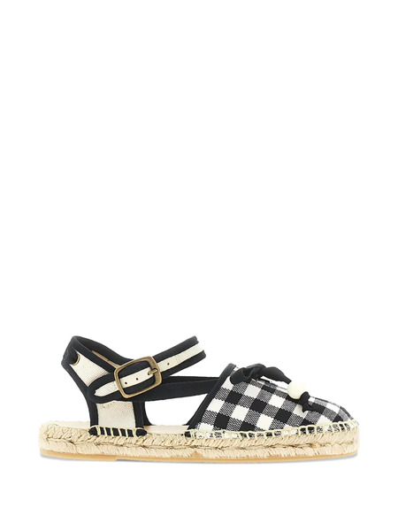  Bonpoint Evila Check-pattern Sandals - Black 