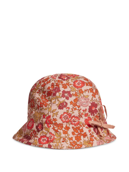  Bonpoint Floral Bow Hat - Neutrals 
