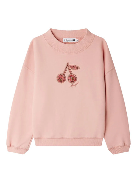  Bonpoint Floral-cherry Sweatshirt - Pink 