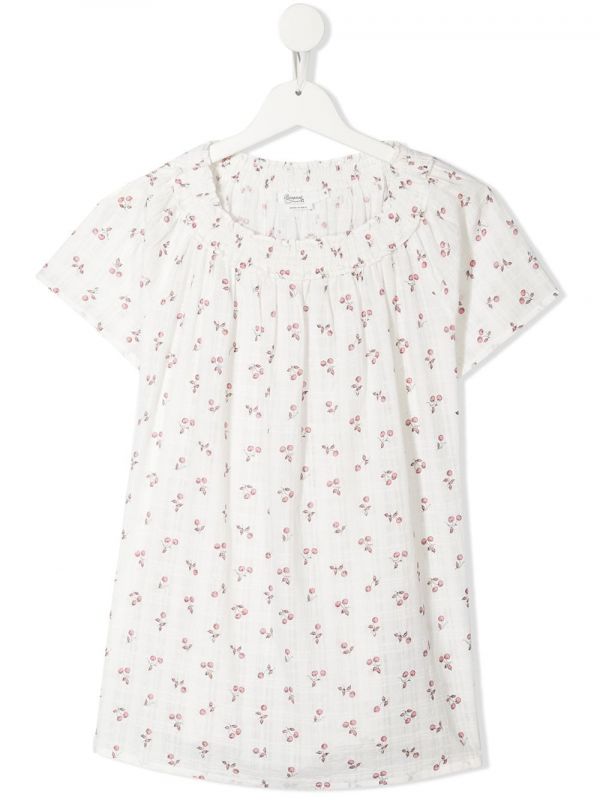  Bonpoint Floral Print Blouse - White 