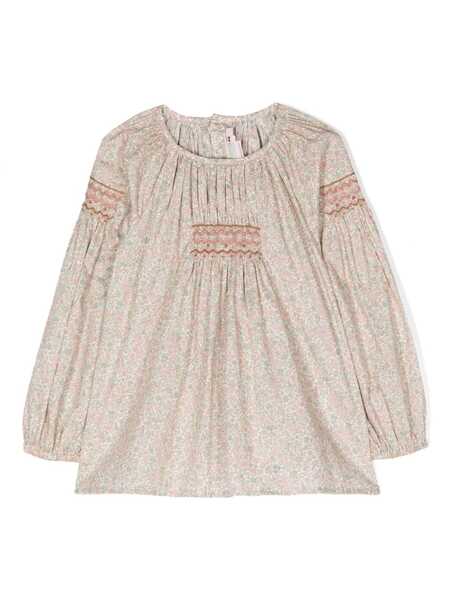  Bonpoint Floral-print Cotton Blouse - Pink 