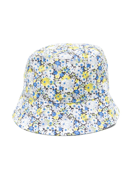  Bonpoint Floral-print Cotton Bucket Hat - Blue 