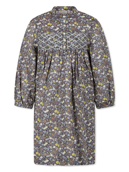  Bonpoint Floral-print Cotton Dress - Brown 