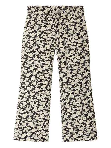  Bonpoint Floral-print Trousers - Black 