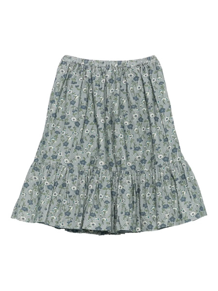  Bonpoint Floral Ruffled Skirt - Blue 