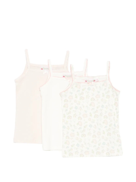  Bonpoint Floral Tops (set Of Three) - Neutrals 