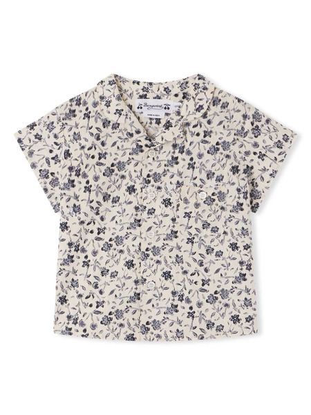  Bonpoint Gerald Floral-print Shirt - Neutrals 