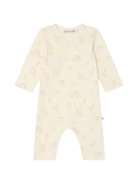  Bonpoint Giulietta Printed Romper - Neutrals 